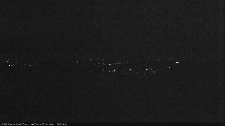 Lake Travis webcam, November 18, 2018 11:00 PM CT