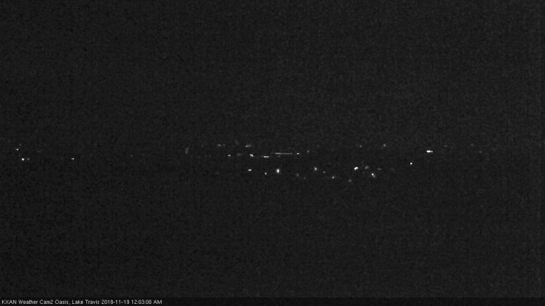 Lake Travis webcam, November 18, 2018 11:05 PM CT