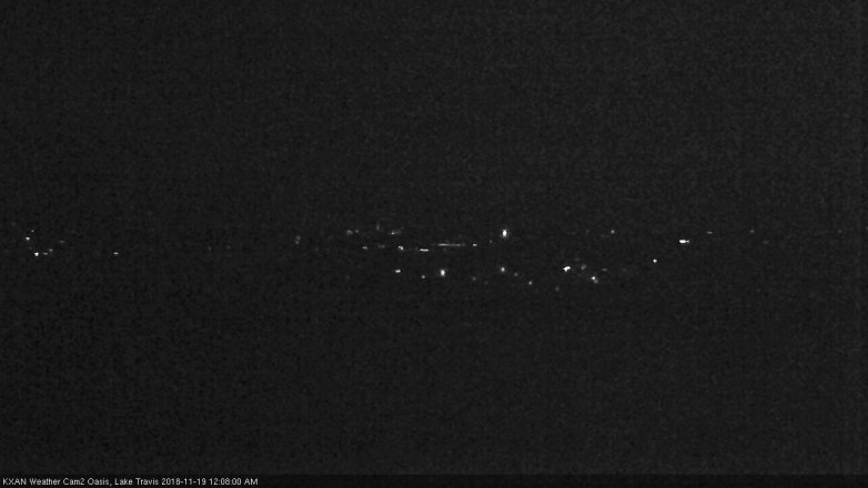 Lake Travis webcam, November 18, 2018 11:10 PM CT