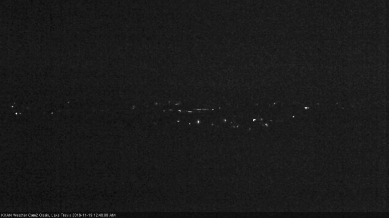 Lake Travis webcam, November 18, 2018 11:50 PM CT
