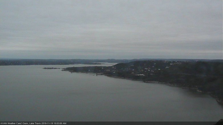 Lake Travis webcam, November 19, 2018 9:05 AM CT