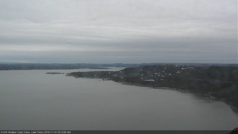 Lake Travis webcam, November 19, 2018 9:15 AM CT