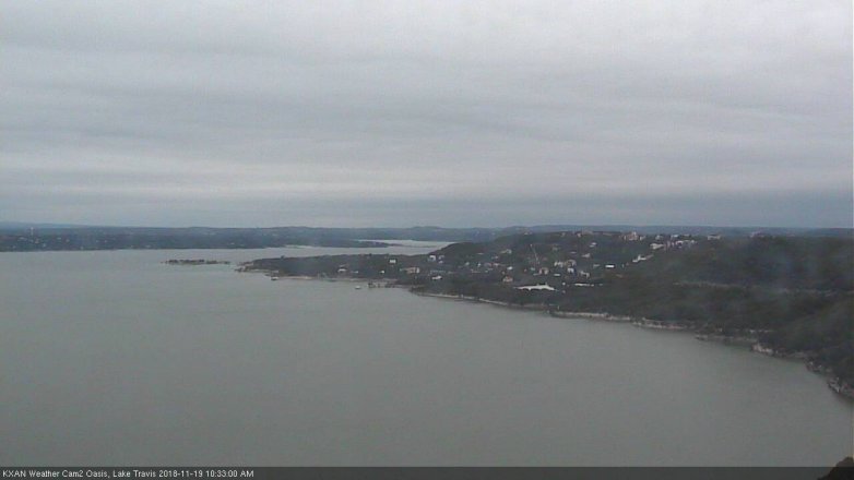 Lake Travis webcam, November 19, 2018 9:35 AM CT