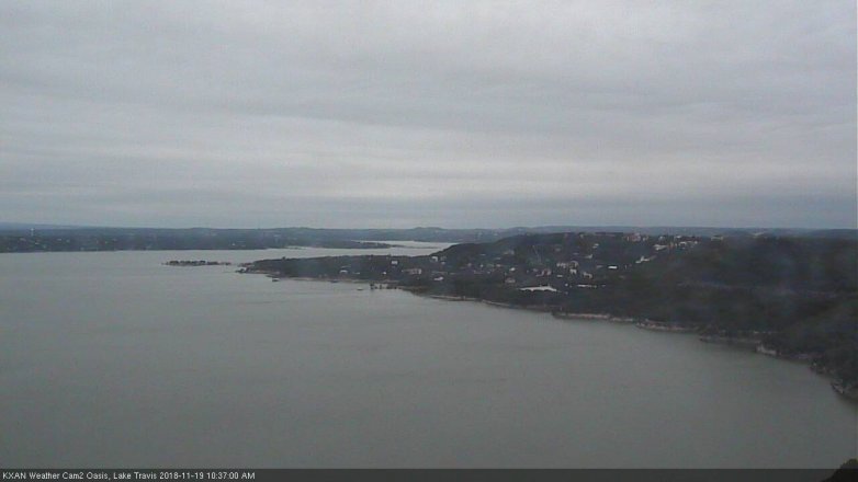 Lake Travis webcam, November 19, 2018 9:40 AM CT