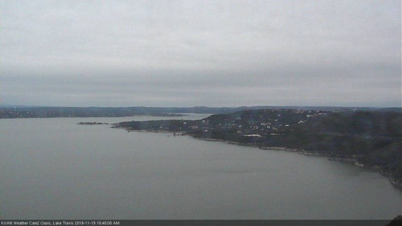 Lake Travis webcam, November 19, 2018 9:50 AM CT