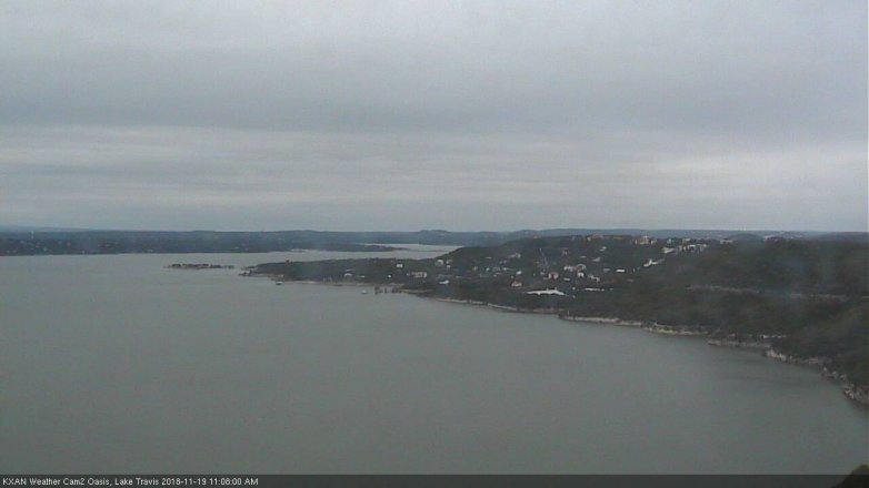 Lake Travis webcam, November 19, 2018 10:10 AM CT