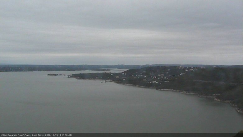 Lake Travis webcam, November 19, 2018 10:15 AM CT