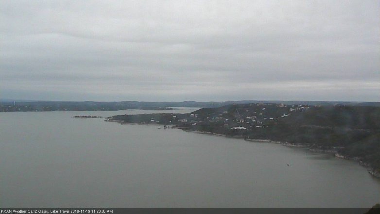 Lake Travis webcam, November 19, 2018 10:25 AM CT