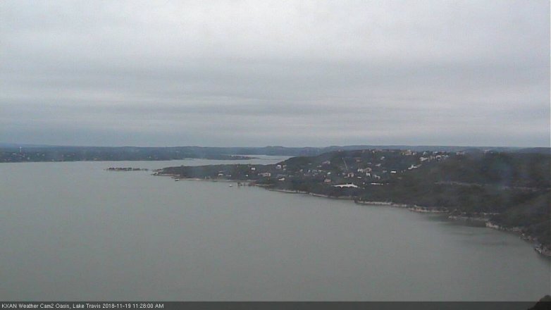 Lake Travis webcam, November 19, 2018 10:30 AM CT