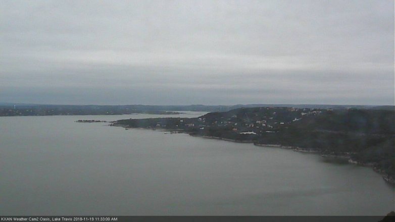 Lake Travis webcam, November 19, 2018 10:35 AM CT