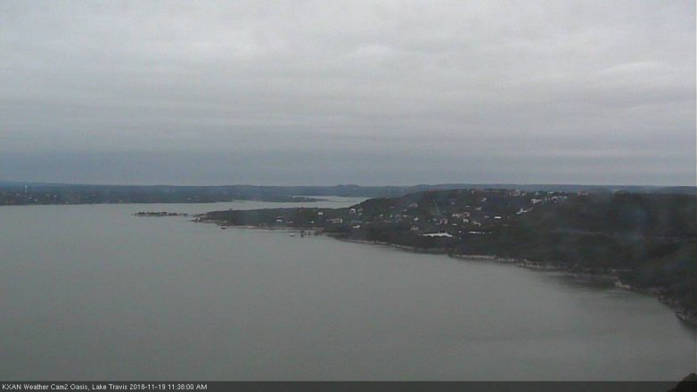 Lake Travis webcam, November 19, 2018 10:40 AM CT