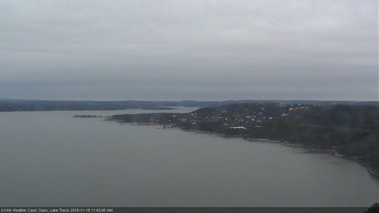 Lake Travis webcam, November 19, 2018 10:45 AM CT