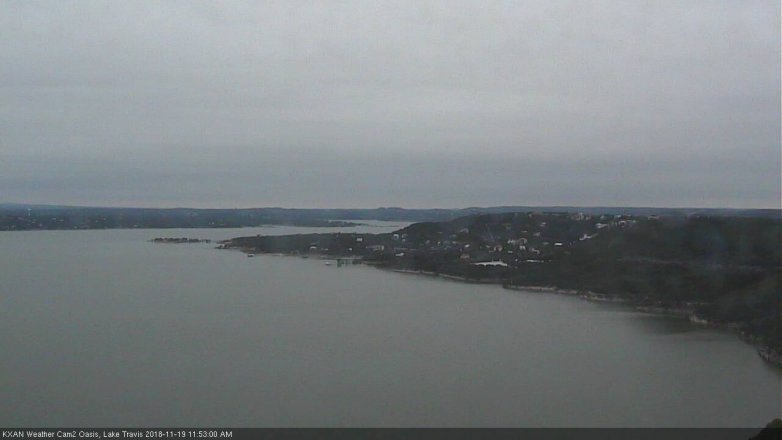 Lake Travis webcam, November 19, 2018 10:55 AM CT
