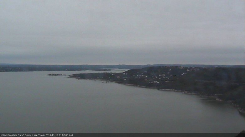 Lake Travis webcam, November 19, 2018 11:00 AM CT