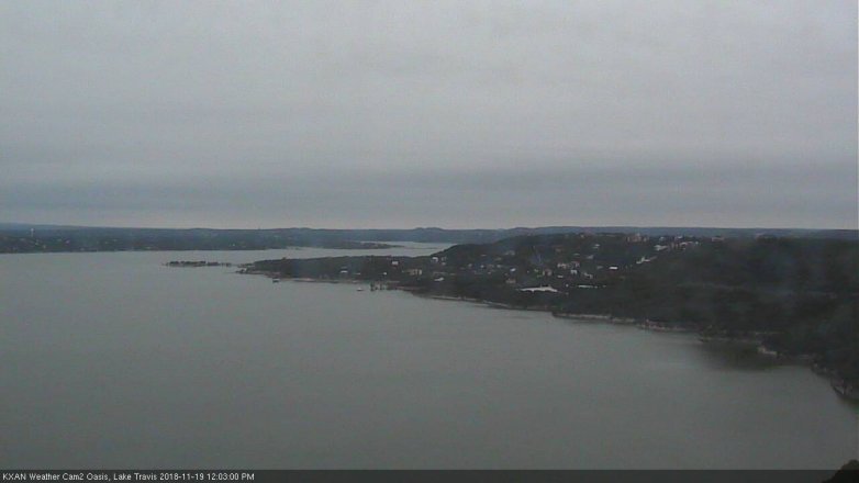 Lake Travis webcam, November 19, 2018 11:05 AM CT