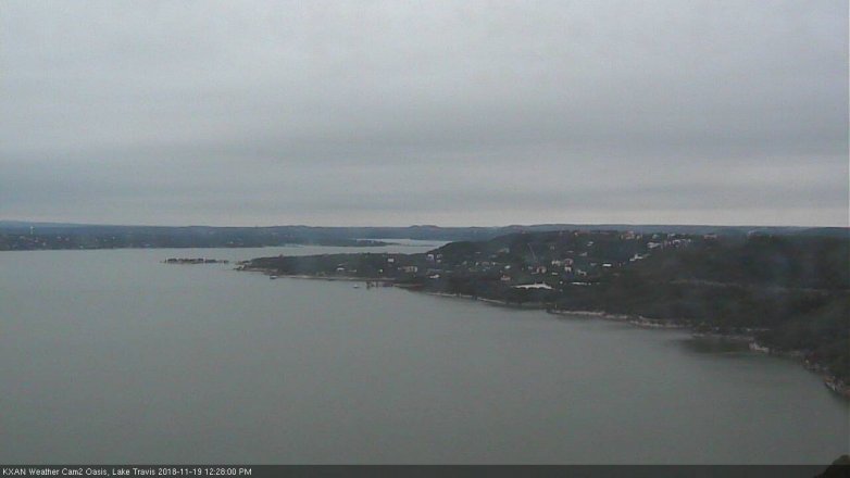 Lake Travis webcam, November 19, 2018 11:30 AM CT