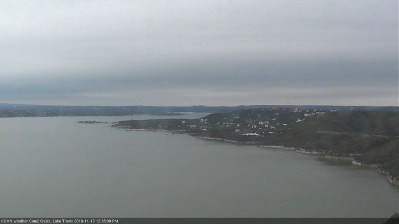 Lake Travis webcam, November 19, 2018 11:40 AM CT