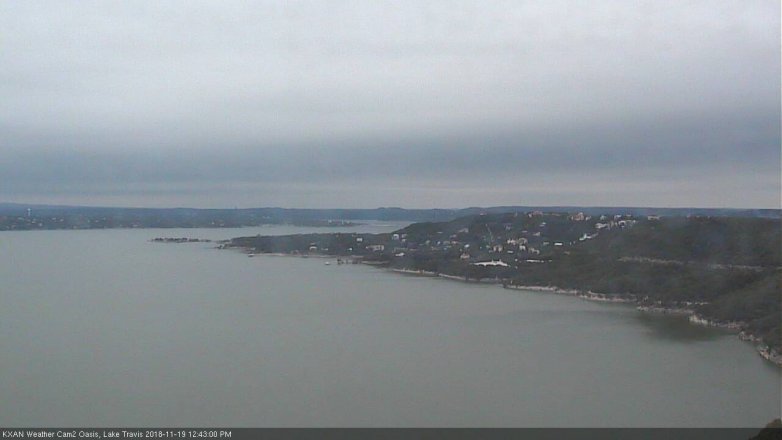 Lake Travis webcam, November 19, 2018 11:45 AM CT
