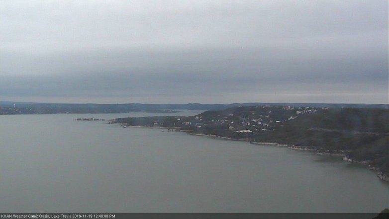 Lake Travis webcam, November 19, 2018 11:50 AM CT