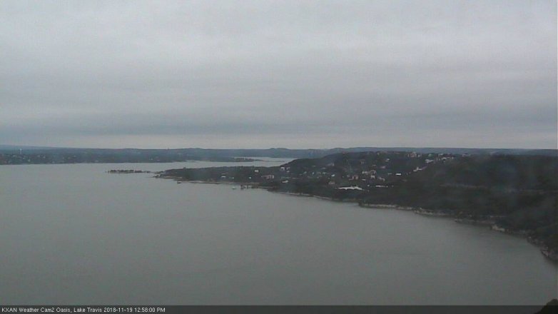 Lake Travis webcam, November 19, 2018 12:00 PM CT