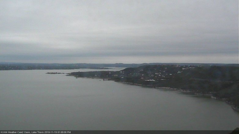 Lake Travis webcam, November 19, 2018 12:10 PM CT