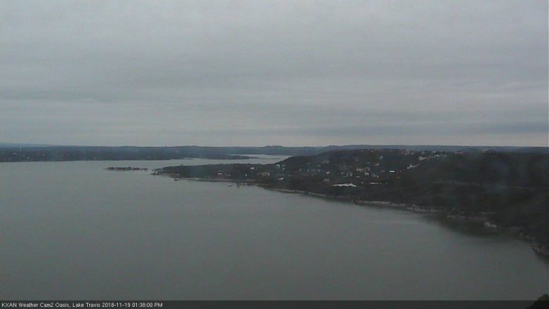 Lake Travis webcam, November 19, 2018 12:40 PM CT