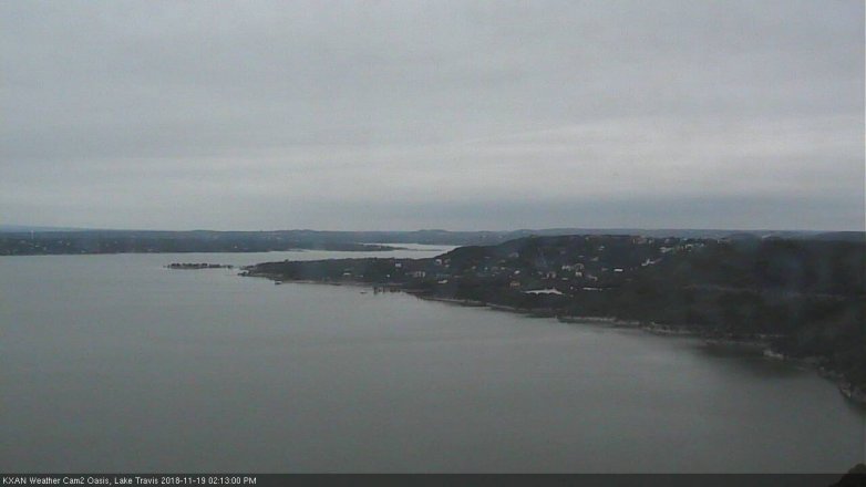 Lake Travis webcam, November 19, 2018 1:15 PM CT