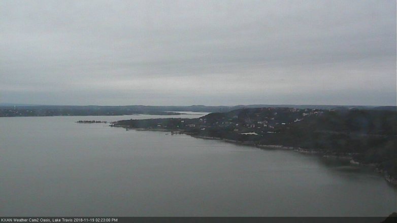 Lake Travis webcam, November 19, 2018 1:25 PM CT