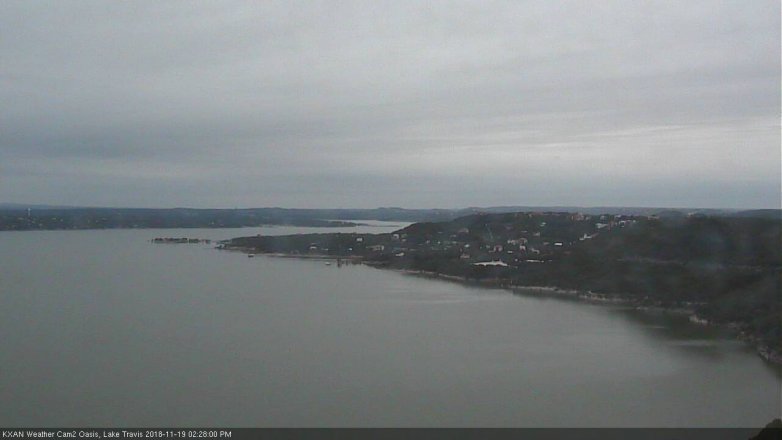 Lake Travis webcam, November 19, 2018 1:30 PM CT