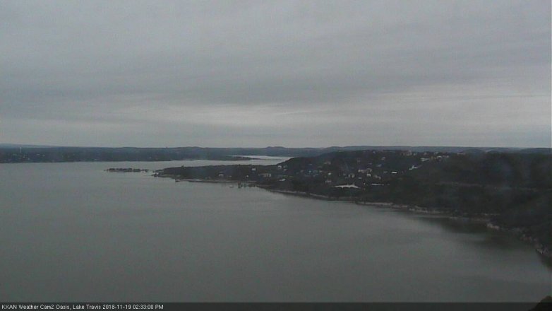 Lake Travis webcam, November 19, 2018 1:35 PM CT