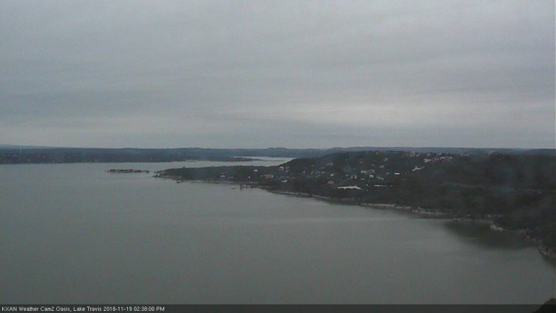 Lake Travis webcam, November 19, 2018 1:40 PM CT