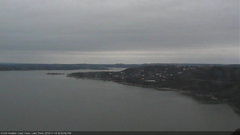 Lake Travis webcam, November 19, 2018 1:55 PM CT