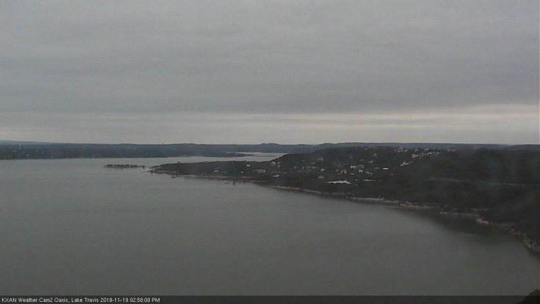 Lake Travis webcam, November 19, 2018 2:00 PM CT