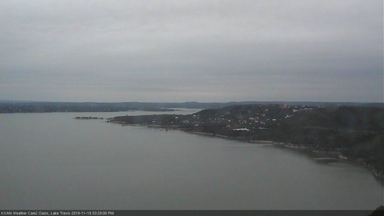 Lake Travis webcam, November 19, 2018 2:30 PM CT