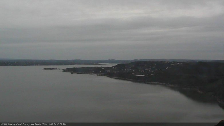 Lake Travis webcam, November 19, 2018 3:45 PM CT