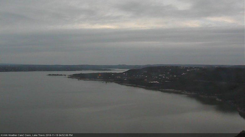 Lake Travis webcam, November 19, 2018 3:55 PM CT