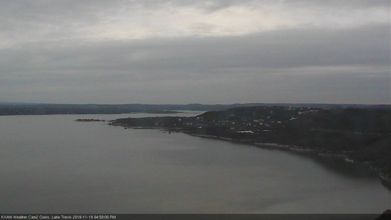 Lake Travis webcam, November 19, 2018 4:00 PM CT