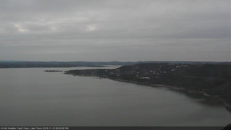 Lake Travis webcam, November 19, 2018 4:05 PM CT