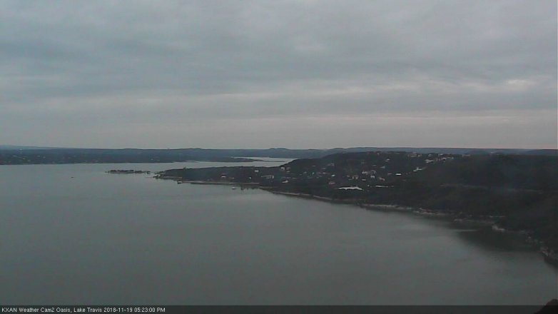 Lake Travis webcam, November 19, 2018 4:25 PM CT