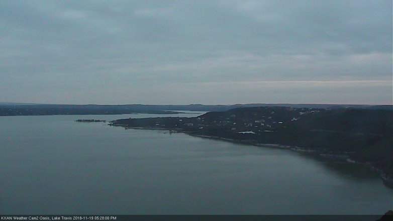 Lake Travis webcam, November 19, 2018 4:30 PM CT