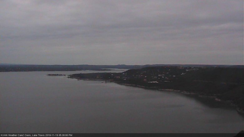 Lake Travis webcam, November 19, 2018 4:40 PM CT
