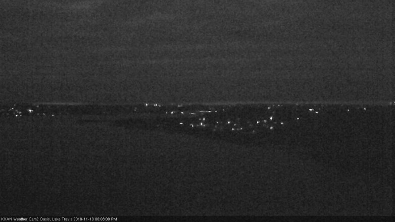 Lake Travis webcam, November 19, 2018 5:10 PM CT