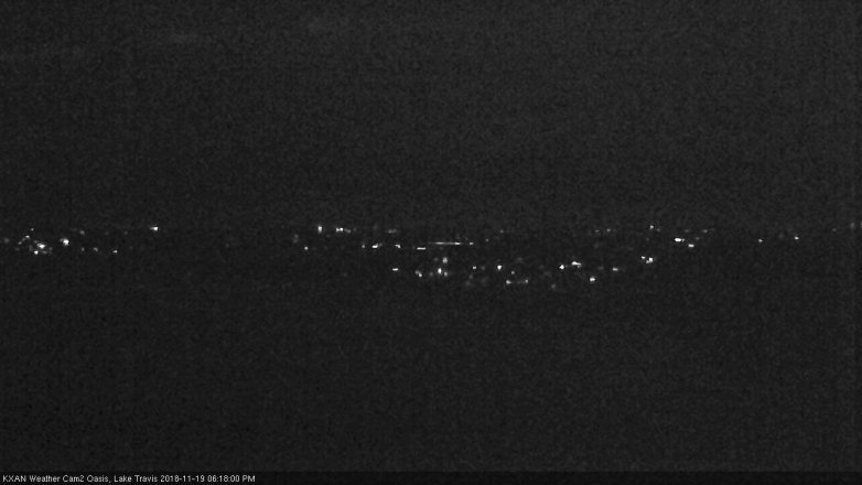 Lake Travis webcam, November 19, 2018 5:20 PM CT