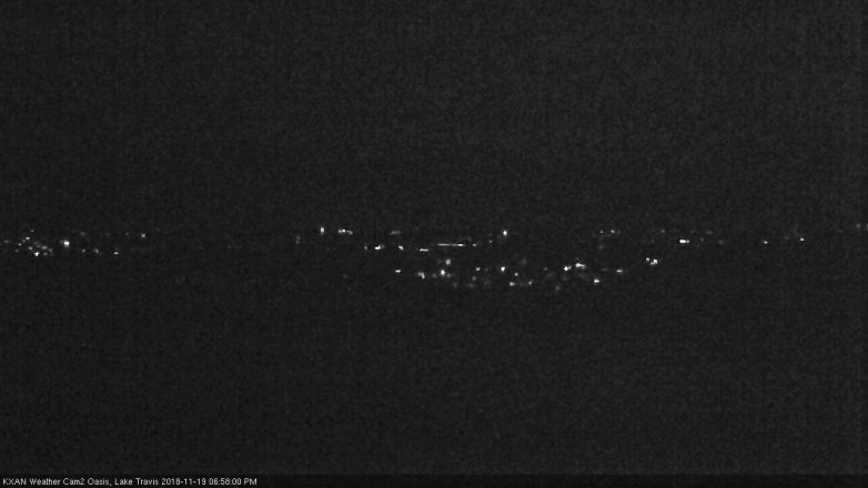 Lake Travis webcam, November 19, 2018 6:00 PM CT