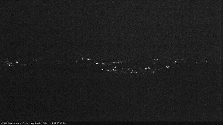 Lake Travis webcam, November 19, 2018 6:40 PM CT