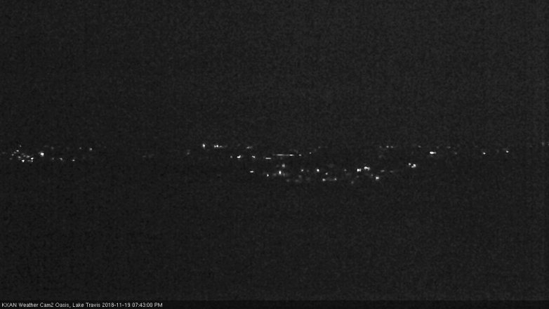 Lake Travis webcam, November 19, 2018 6:45 PM CT