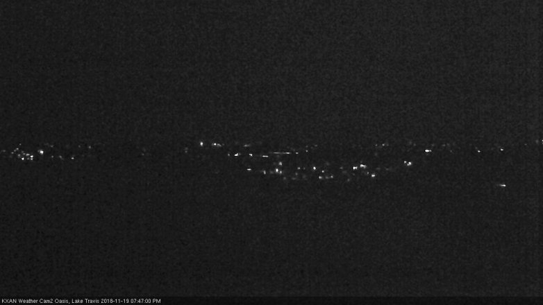 Lake Travis webcam, November 19, 2018 6:50 PM CT