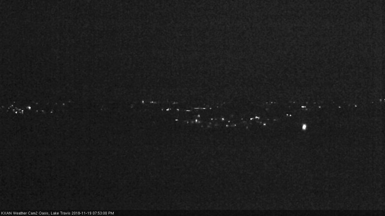 Lake Travis webcam, November 19, 2018 6:55 PM CT
