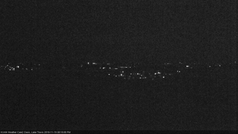 Lake Travis webcam, November 19, 2018 7:20 PM CT