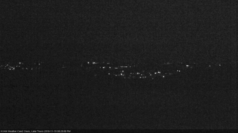 Lake Travis webcam, November 19, 2018 7:30 PM CT
